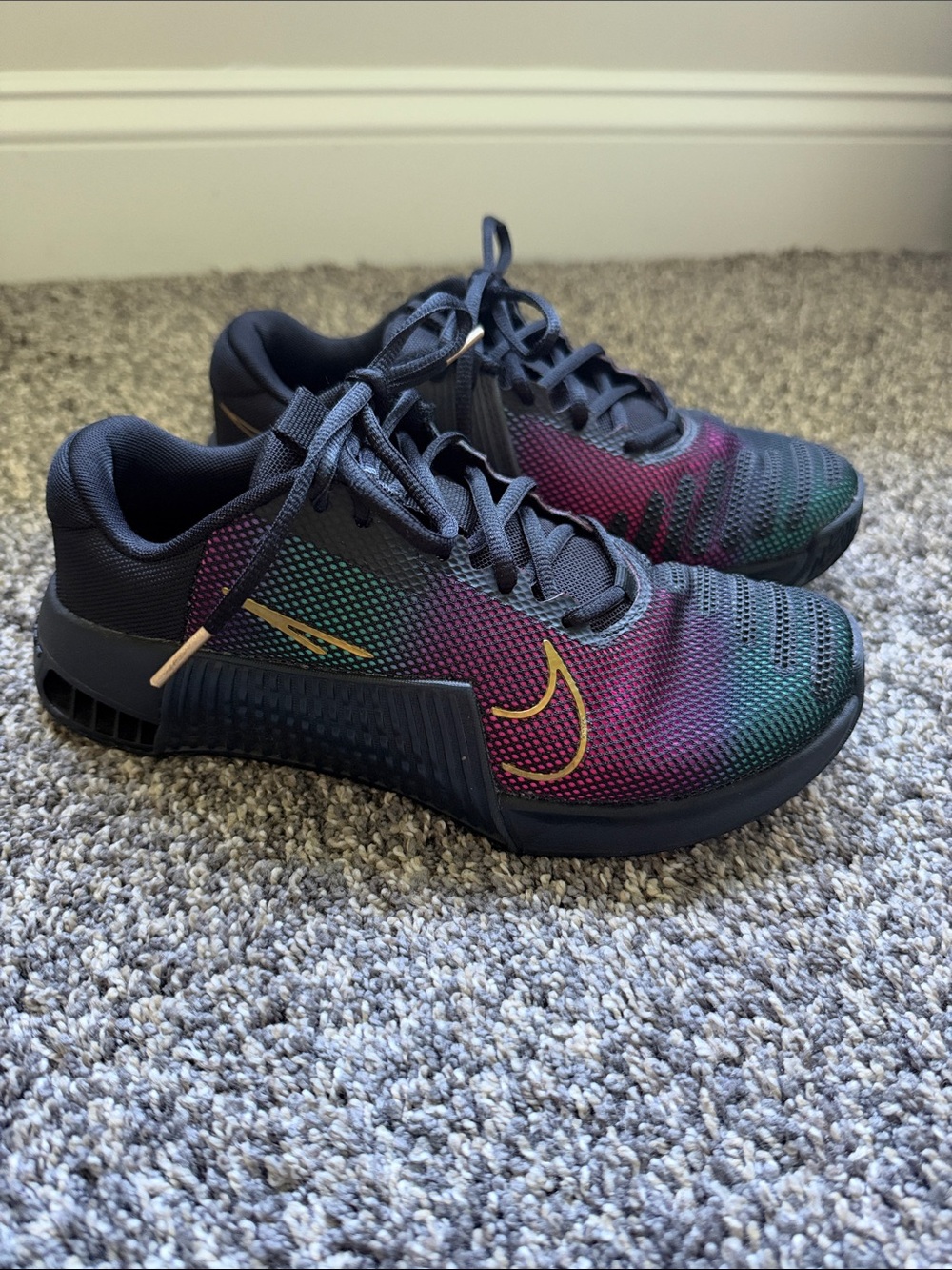 Nike Metcon 9 Premium 'Black Fireberry Gold'